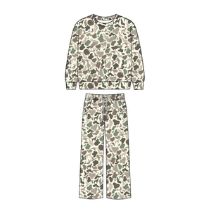 Vêtements pour bébés filles en gros, ensembles de vêtements d'automne pour filles, camouflage de chasse, imprimé léopard - Product Image 5
