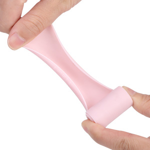 Foldable Silicone <b>Straw</b> <b>Reusable</b> High Temperature Resistant Pink Travel Drinkware - Product Image 1