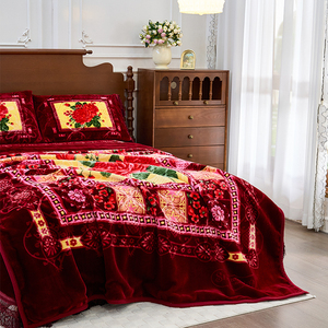 Manta de Raschel Lujosa para <span class=keywords><strong>Invierno</strong></span>, Tamaño King, Jacquard Tejido, <span class=keywords><strong>Cubrecama</strong></span> Cálido y Elegante para Dormitorio - Product Image 3