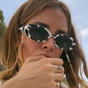 Nouvelles Lunettes de Soleil PC à Monture Fine Style Personnalisé Unisexe Couleur Vache Légères Confortables UV400 Vente Rapide Transfrontalière - Product Image 1