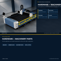 Machine de découpe laser à fibre métallique avec zone de travail de 4000 x 2000 mm pour armoires électriques, quincaillerie et tôles métalliques