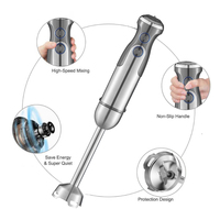 Mixeur plongeant électrique 500W à LED avec bouton, moteur DC puissant et vitesse variable pour la cuisine domestique