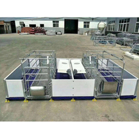 Structure en acier préfabriquée automatique porcherie ferme porcine caisse de mise bas conception porcherie hangar pour 100 porcs