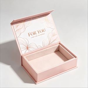 กล่องของขวัญแม่เหล็กแข็งแรงหรูหราแบบกำหนดเอง FX กล่องบรรจุภัณฑ์พับได้ทำจากกระดาษแข็งรีไซเคิลพร้อมพิมพ์โลโก้แบบนูน ขนาดตามสั่ง - Product Image 2