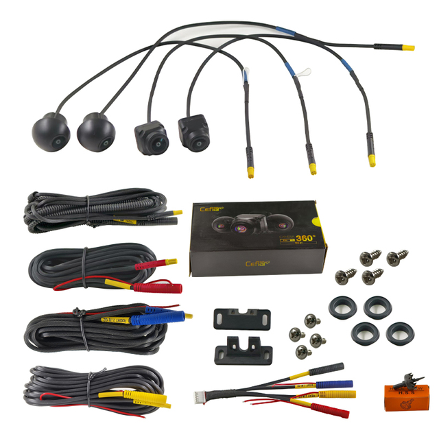 All-in-One 360-Degree Panoramic Car Camera Kit High-Definition Picture Quality AHD Front Rear Left Right Four Cameras Blind Zone