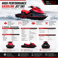Jet ski à essence 1800cc, 3 places, embarcation personnelle, scooter aquatique pour location, OEM personnalisé