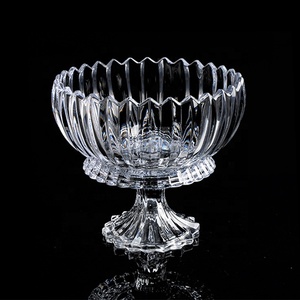 Di alta qualità stile antico <span class=keywords><strong>grande</strong></span> cristallo trasparente cesto di frutta con Base a casa decorativo <span class=keywords><strong>ciotola</strong></span> di <span class=keywords><strong>vetro</strong></span> per il regalo - Product Image 6