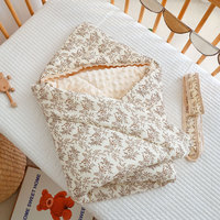 Modèle épais coton dessin animé imprimé peluche bébé sac simple respirant confortable 0-24 mois