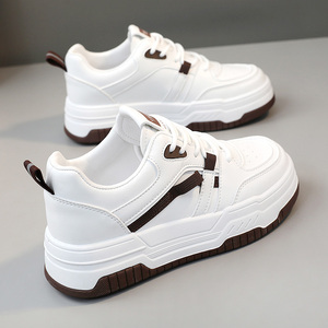 2026 LYKU Women's Shoes New Sports Leisure Board Shoes Thick-<b>soled</b> Breathable Anti-slip Lace-up Fashion Trend Summer Spring - Product Image 2