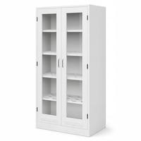 Armoire de laboratoire en acier résistant aux produits chimiques, porte vitrée, armoire de pharmacie pour centre de recherche médicale