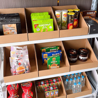 Étagère d'entrepôt Carton E-commerce Supermarché Classification Stockage spécial Pièces obliques Snack Boîte de rangement super dure