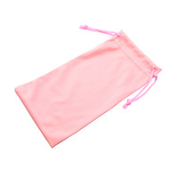 Pochette rectangulaire en microfibre ultra-fine pour lunettes avec cordon de serrage, sac de rangement compact pour téléphone et lunettes de soleil (7-7,9 pouces)