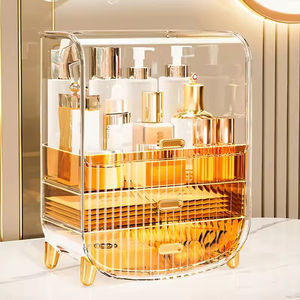 Icen-ZJ04 Luxuriöser Kosmetik-Organizer Transparent 10-Schubladen Große Aufbewahrungsbox für Kosmetik, Schmuck und Hautpflege Kunststoff-<span class=keywords><strong>Display</strong></span> Spritzguss - Product Image 4