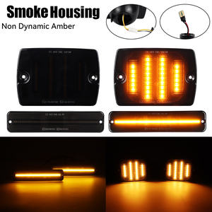 Kit de 4 Piezas de Luces Intermitentes Delanteras Ámbar + Luces de Posición Laterales para <span class=keywords><strong>Jeep</strong></span> Wrangler YJ 1987-1995, Luces Intermitentes Laterales Delanteras - Product Image 4