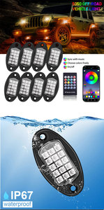 Lumières de châssis pour pick-up et SUV tout-terrain, RGB, contrôle par application, lumières décoratives ambiante avec commande vocale et rythme musical - Product Image 2