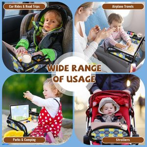 Échantillon gratuit, usine OEM BSCI, plateau de voyage personnalisé pour enfants, plateau de siège auto pour tout-petits, plateau de jeu et d'activités pour enfants, plateau de voyage pour enfants - Product Image 3