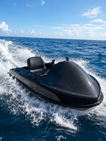 ArtPower EB01P Jet ski électrique 240 cm de long en ABS couleur rose 72V, mini bateau motorisé 50 km/h pour les aventures aquatiques