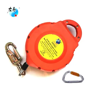 Dispositifs auto-rétractables pour systèmes d'arrêt de chute et de sauvetage personnels Protection contre les chutes <span class=keywords><strong>Corde</strong></span> de ligne de vie auto-rétractable de 3 mètres - Product Image 1