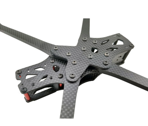 APEX 7 Inch Carbon Fiber Frame Kit with 5.5mm Arm for HD RC Quadcopter <b>Racing</b> <b>Drone</b> Parts - Product Image 3