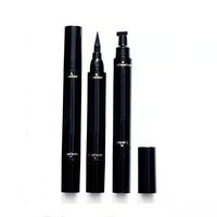 Ingrédients naturels Triangle Joint Eyeliner Imperméable À L'eau Anti-Transpiration 2 Double Extrémité stylo Feutre Doublure Et Aile Timbre