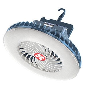 Ventilateur de camping multifonctionnel transfrontalier à LED, lampe de tente d'urgence portable rechargeable avec batterie de 2400 mAh - Product Image 1