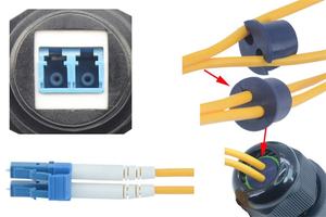 Optocoupleur M25 LC avec connecteur d'extension étanche avec couvercle, connecteur à <span class=keywords><strong>fibre</strong></span> <span class=keywords><strong>optique</strong></span> froid, tête droite, <span class=keywords><strong>prise</strong></span> femelle - Product Image 4