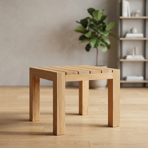 Table à manger minimaliste carrée en bois massif, durable, imperméable, écologique, design moderne, meubles de maison stables pour appartement - Product Image 3