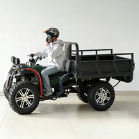 Quad tout-terrain 4x4 pour adultes, moto 200cc 23HP, suspension arrière à ressorts en acier, véhicule de transport agricole pour vergers