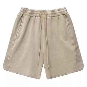 กางเกงขาสั้นลำลองผ้าฝ้ายแท้ 100% สไตล์สปอร์ต มีเชือกผูกเอว หลายสี ทรงหลวม กางเกงกีฬา กางเกงขาสั้นผู้ชาย ขายส่ง - Product Image 5