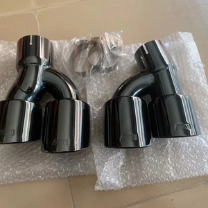 Квадратные выхлопные трубы для BMW5 18-23 серии G30 G38 525i 528i 530i из нержавеющей стали, титановый сплав - Product Image 1