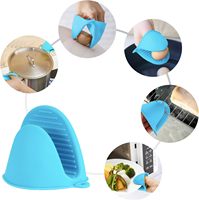 Gants de cuisine en silicone, pinces de cuisine, protège-doigts, support de casserole pour la cuisine, la cuisson, le barbecue, gants résistants à la chaleur