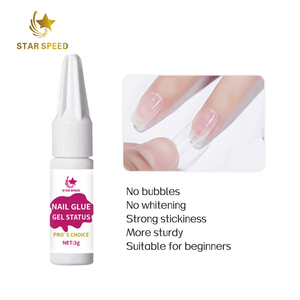 Colle à ongles StarSpeed 3g haute viscosité pour faux ongles, séchage super rapide et adhésion forte pour les pointes d'ongles artificiels - Product Image 2