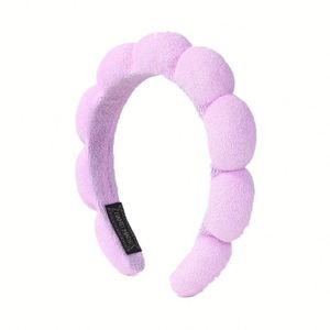 Diadema de felpa trenzada para mujer, estilo corona de talle alto, banda elástica suave de esponja para el cabello, accesorio de moda para lavado facial y SPA - Product Image 6