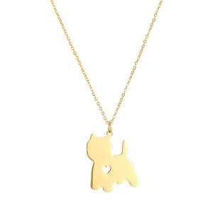 Ожерелье с подвеской в виде милых собак, бульдог, золотистый ретривер из нержавеющей стали, лабрадор, ретривер, сибирская хаски, Такса, щенок, ювелирные изделия - Product Image 6