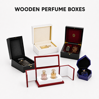 Coffret Cadeau de Parfum en Bois Fait Main Personnalisé Haut de Gamme, Finition Brillante, Boîte d'Emballage en MDF Gravée pour 2 à 5 Bouteilles, Luxe
