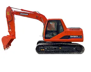 High quality Doosan DH150-7 used hydraulic backhoe crawler excavator 15 ton for sale cheap price and good condition