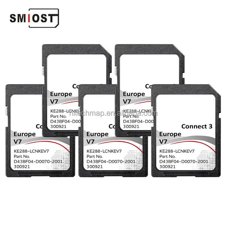 SMIOST Android Navigation pour Nissan GCC Sentra 2022 moyen-orient SD CID carte carte autocollants feuille Europe C3V7