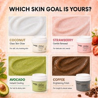 Fabricants de gommages corporels, gommage au sel de mer naturel personnalisé, nourrissant, micro-brillant, gommage à la noix de coco pour le corps, gommage exfoliant, blanchissant