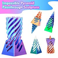 Jouets pyramides personnalisés imprimés en 3D, service de traitement et de moulage de modèles 3D en PLA