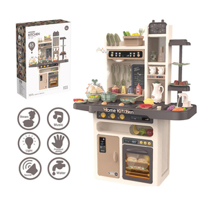 Play Set Sets Kitchen New Big Size Pretend Play Plastic Cooking Water Set Baby Boys Girls Light Music Toy Sets Spraying Mist Kitchen Toys For Kids