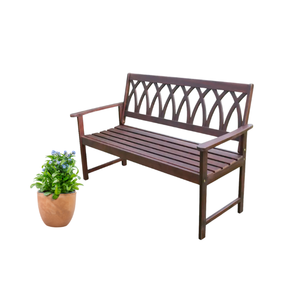 Cris Chaise Pliante d'Extérieur au Design Moderne avec Dossier Croisé Nouveau Banc de Jardin Meubles en Bois - Product Image 1