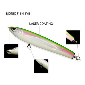 OEM 18cm 22cm Topwater legno Stickbait legno popper <span class=keywords><strong>esche</strong></span> d'altura pesca fatta a mano <span class=keywords><strong>esche</strong></span> artificiali <span class=keywords><strong>esche</strong></span> da pesca - Product Image 5
