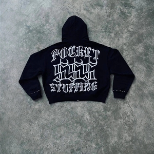 빈티지 스웨트셔츠와 다이아몬드 디자인의 유니섹스 코튼 후드티, 커스텀 풀오버 후드티와 스트릿 스타일을 위한 제품 - Product Image 3