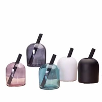 Bouteille de désodorisant réutilisable au design unique, personnalisée, avec bâton d'aromathérapie, bouteille en verre vide
