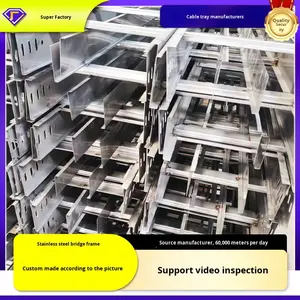 Gouttière de câbles en acier inoxydable, support de pont métallique pour <span class=keywords><strong>garage</strong></span> souterrain, centre commercial, complexes commerciaux - Product Image 3