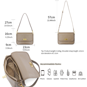 Borsa a tracolla in pelle di nuovo Design da donna in vera pelle, borsa a tracolla estiva di lusso per uso quotidiano da donna - Product Image 5