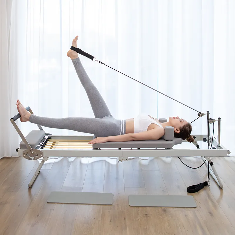 Tempat Tidur Pilates Core Besar, Peralatan Fitness Gym Yoga Pilates Reformer Digunakan untuk Latihan Yoga