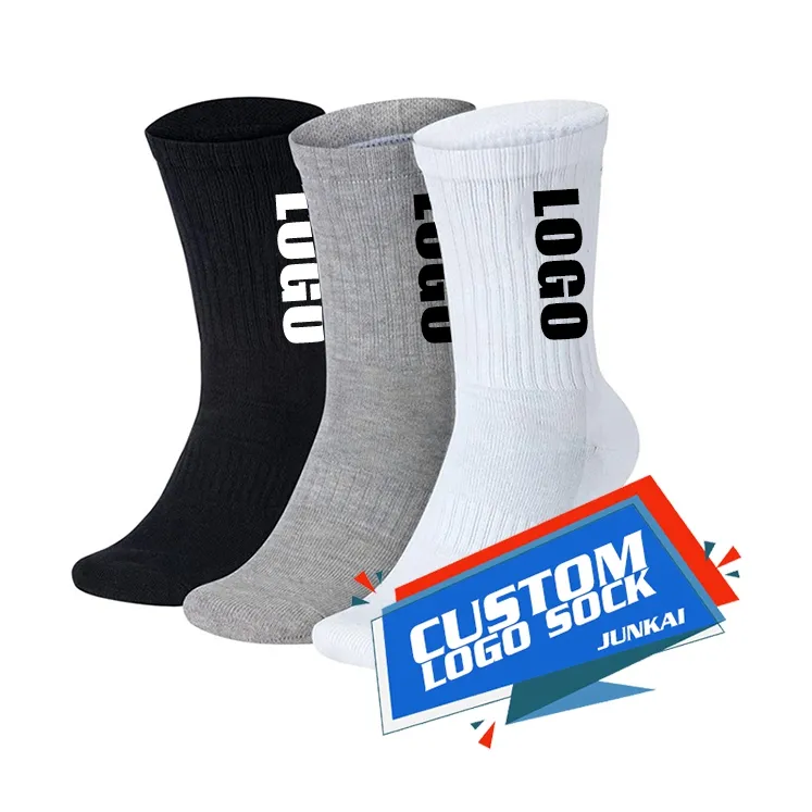 Custom Made Your Own Logo Crew Socks Custom Logo Men Sports Casual Socks