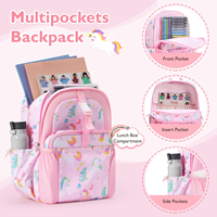 Sac à dos pour enfants de la maternelle avec logo personnalisé du fabricant Ensemble de sacs d'école avec boîte à lunch pour filles et garçons