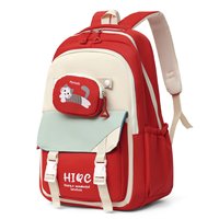 Sac à dos scolaire asymétrique 2026 imprimé chat avec double boucle et rabat, pour garçons et filles, sacoche pour ordinateur portable